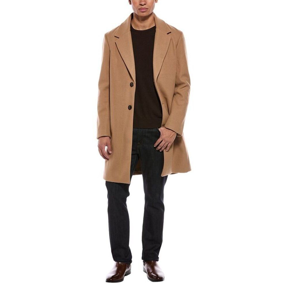 Jason Wu Mens Classic Single Breasted Topcoat, Brown